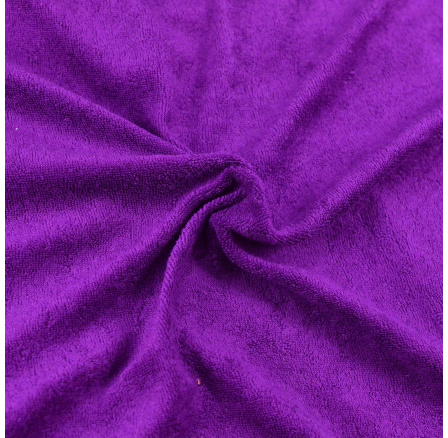 Froté prestieradlo tmavo fialové Detské 70x140