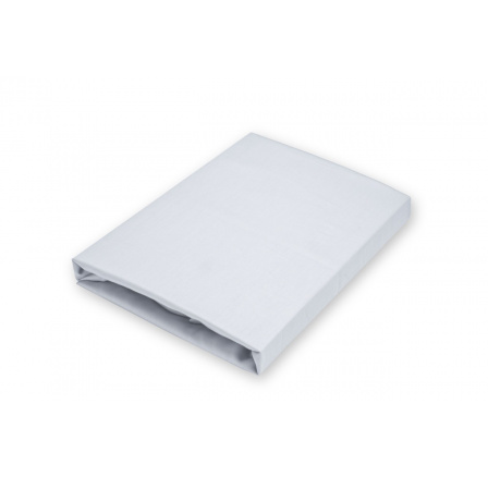 Napínacie saténové prestieradlo svetlosivé 180x200 dvojlôžko