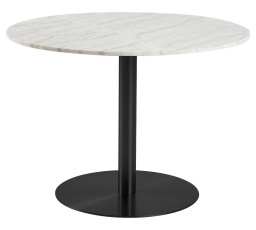 Okrúhly stôl Corby mramor/čierny 105 cm