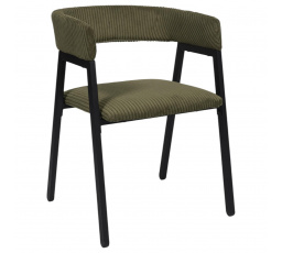 Stolička Scott olivovo zelená/čierny menčester