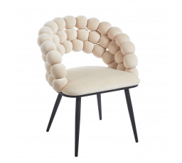 Stolička velvet béžová K20-FXJG