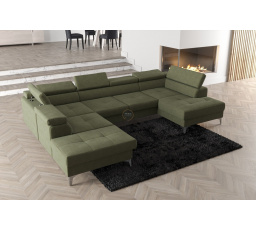 Rohová sedacia súprava TOSCANIA MAX II 170x350x220 - ľavá, olivová