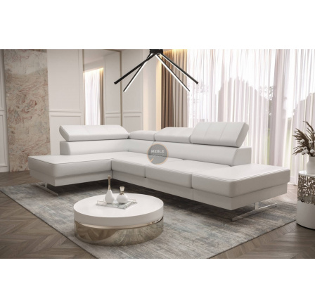 Rohová sedacia súprava EMPORIO MINI 300x180 - ľavá, Eko koža biela Rohová sedacia súprava EMPORIO MINI 300x180 - ľavá, Eko koža biela
