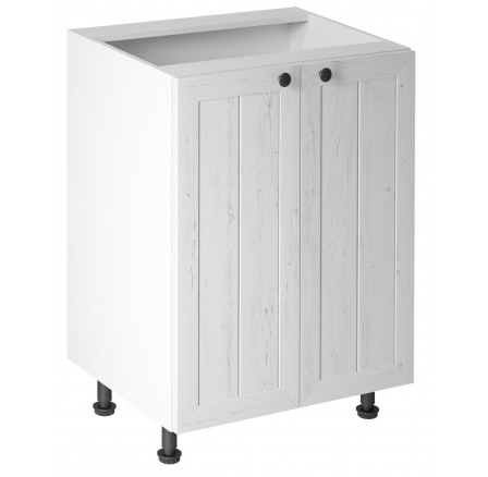 Kuchynská dolná skrinka PROVENCE D60, Biela/Borovica Andersen