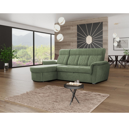 Rohová pohovka Billy uni zelená