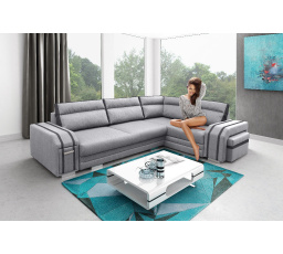 Rohová sedacia súprava Avanti P sv.sivá/tm.sivá