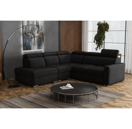 Sedacia súprava Petrit VIII ľavá Kronos čierna Sedacia súprava Petrit VIII ľavá Kronos čierna