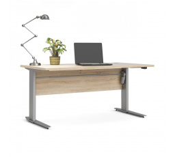 Písací stôl OFFICE 80400/318, Dub sonoma/Silver grey