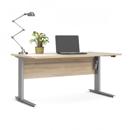 Písací stôl OFFICE 80400/318, Dub sonoma/Silver grey Písací stôl OFFICE 80400/318, Dub sonoma/Silver grey