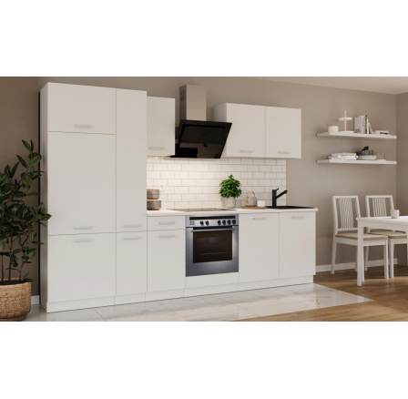 Kuchynská linka Todor 290 biela + PD 200 biela