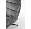 Kreslo DARIO s podnožkou, Sivá