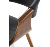 Jedálenská stolička K544, Čierna/Orech