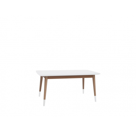 stôl LAWA 021 (TXL021) biely/bukový prírodný (TX057/TX002)