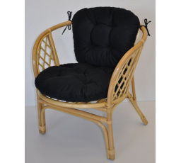 Vankúš na kreslo bahama black twill