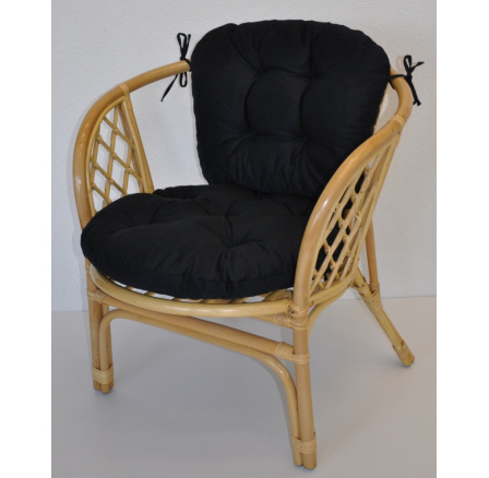 Vankúš na kreslo bahama black twill