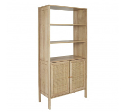 Vysoký regál Bali so skrinkou