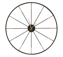 Hodiny nástěnné - pr. 65 cm, kovové, tvar kola