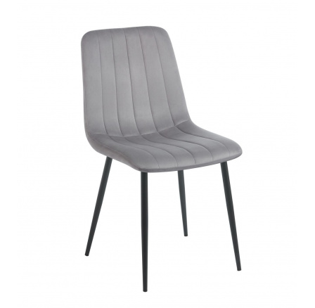 Stolička velvet sivá K17-FX