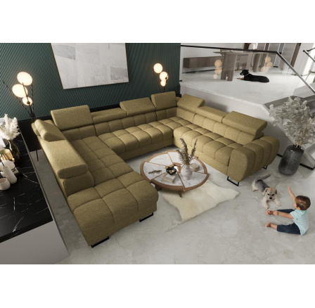 Rohová sedacia súprava ASPEN MAX I 265x350x225 cm - pravá, olivová Rohová sedacia súprava ASPEN MAX I 265x350x225 cm - pravá, olivová