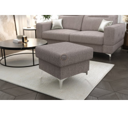 Taburet s úložným priestorom MALIBU 55x55 cm - sivá