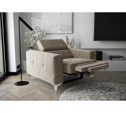 Kreslo TOSCANIA, relax - béžová