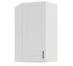 Horná rohová skrinka STILO - 60x60 GN-108 1F (45­°), Biela/Biela