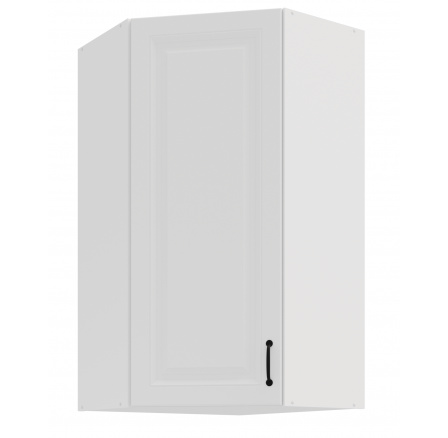 Horná rohová skrinka STILO - 60x60 GN-108 1F (45­°), Biela/Biela