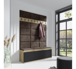 Predsieňová stena EMI 6, Trinity 08/Artisan + Black