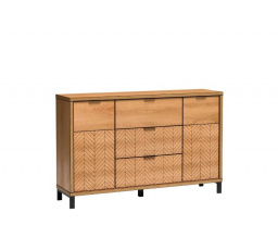 Komoda Fonti F3 s nožičkami Dub karamel