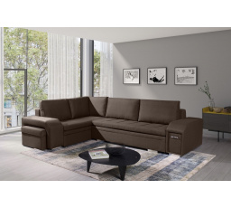 Rohová sedacia súprava Alana L hnedá