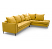 Rohová sedacia súprava P Lidie - žltá