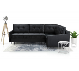Rohová sedacia súprava L Aladin - čierna