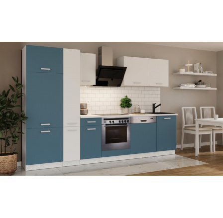 Kuchynská linka Todor 300 modrá/biela + PD 210 biela