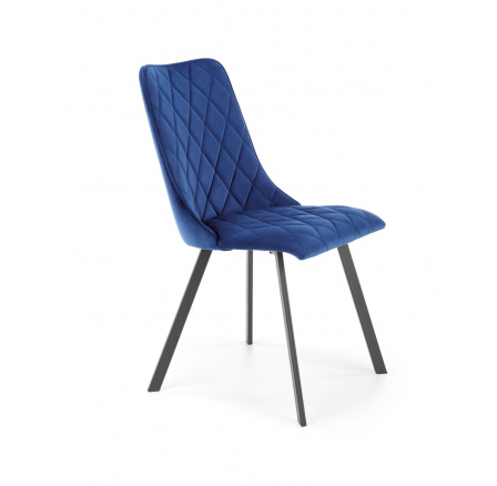 Jedálenská stolička K450, modrý zamat