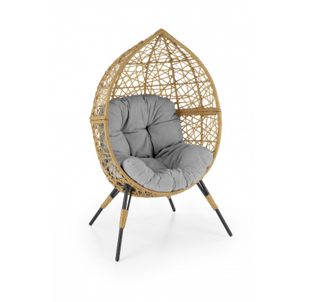 Záhradné kreslo OSKAR, prírodné / svetlý jaseň