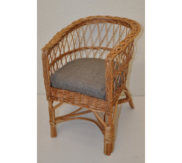 Detské kreslo Rudnik - sivé