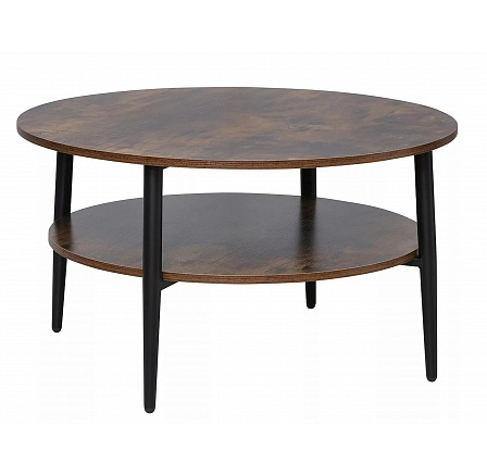 Konferenčný stôl ELLA A, Hnedá rustik/Čierny mat