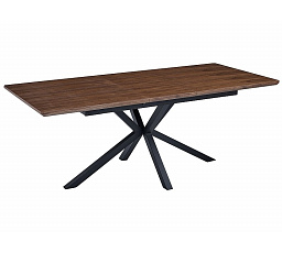 Jedálenský stôl LOGAN, Orech/Čierna