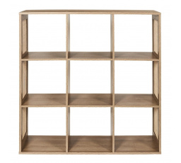 Regál Klaus 9 políc prírodný