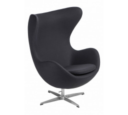 Kreslo Vajce kašmír grafitové 26 Premium