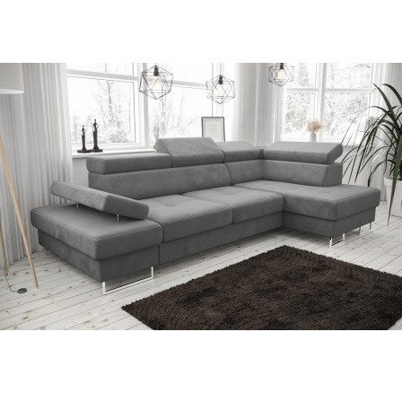 Rohová sedacia súprava GALAXY MINI 170x280 - sivá, pravá Rohová sedacia súprava GALAXY MINI 170x280 - sivá, pravá