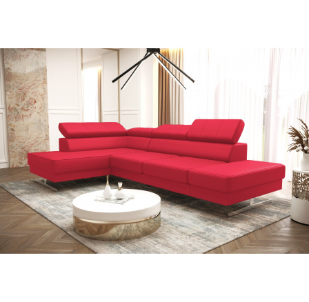 Rohová sedacia súprava EMPORIO MINI 180x300 prírodná koža malinová - rýchle dodanie Rohová sedacia súprava EMPORIO MINI 180x300 prírodná koža malinová - rýchle dodanie