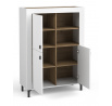 Komoda MOSSA MO5, dub whisky/biely mat