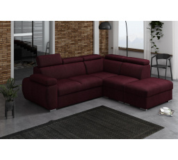 Rohová sedacia súprava Bodie V pravá vínová