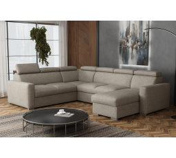 Sedacia súprava Petrit U pravá Aragon hnedošedá