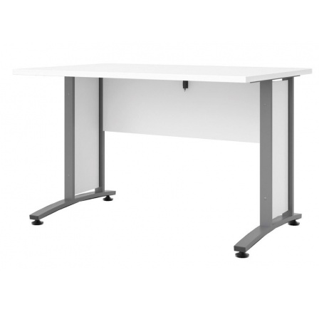 Písací stôl OFFICE 403/437, Biela/Silver grey Písací stôl OFFICE 403/437, Biela/Silver grey