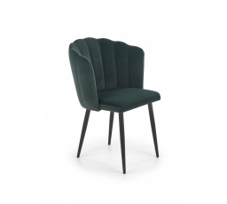 Jedálenská stolička K386, tmavozelený zamat