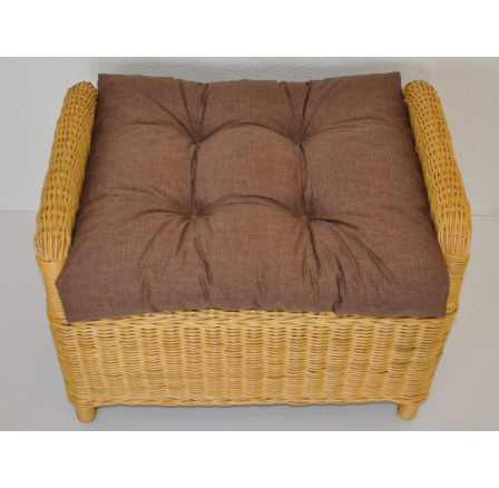 Vankúš na ratanovú stoličku Ucho - hnedá látka