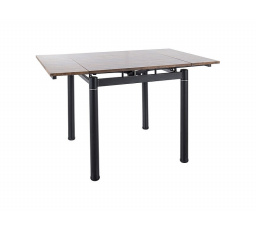 Jedálenský stôl GD082, Vintage orech/čierny mat