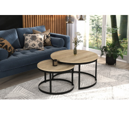 Konferenčný stolík 2v1 OKIN Čierny+Sonoma